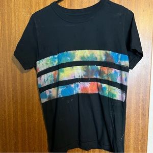 Big Bud Press Magic Waters Batique Stripe Tie Dye Tee - XS